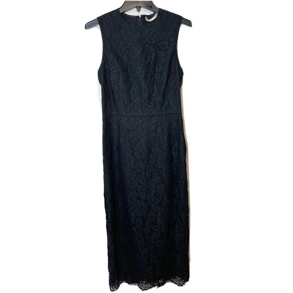 Diane Von Furstenberg Dresses & Skirts - Diane von Furstenberg‎ Sleeveless Lace Pencil Sheath Midi Dress 2XS Black Floral